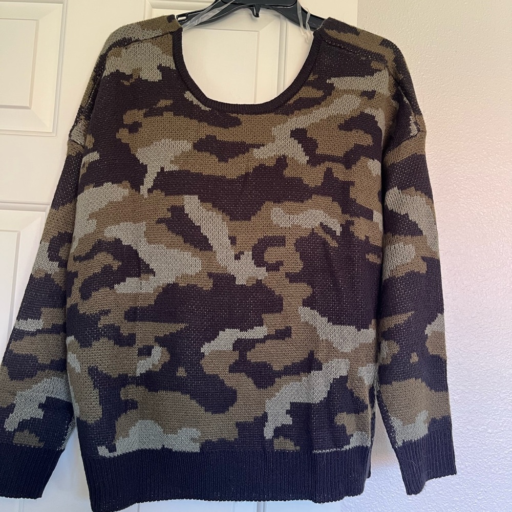 Camouflage Knit Sweater
